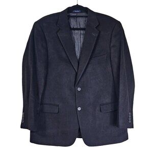 Turnbury Mens Black Camel Hair Blazer Sz 44R Academia Old Money Quiet Luxury